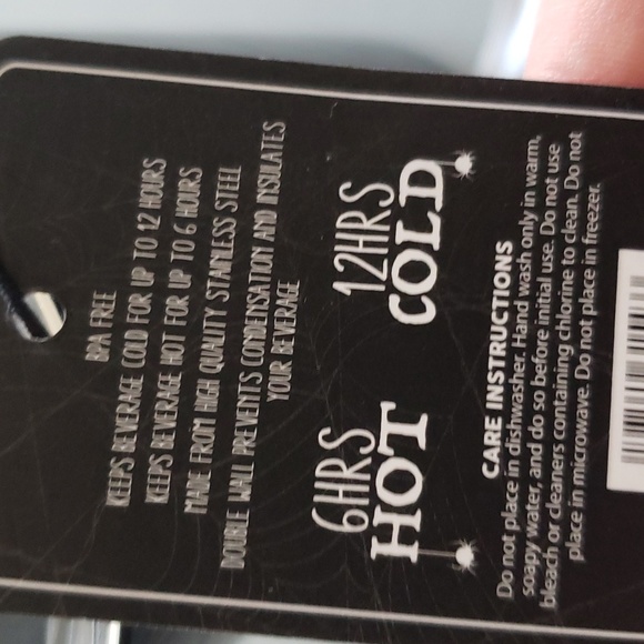 Stainless Steel embossed ghost mug with travel lid NWT - Picture 9 of 9